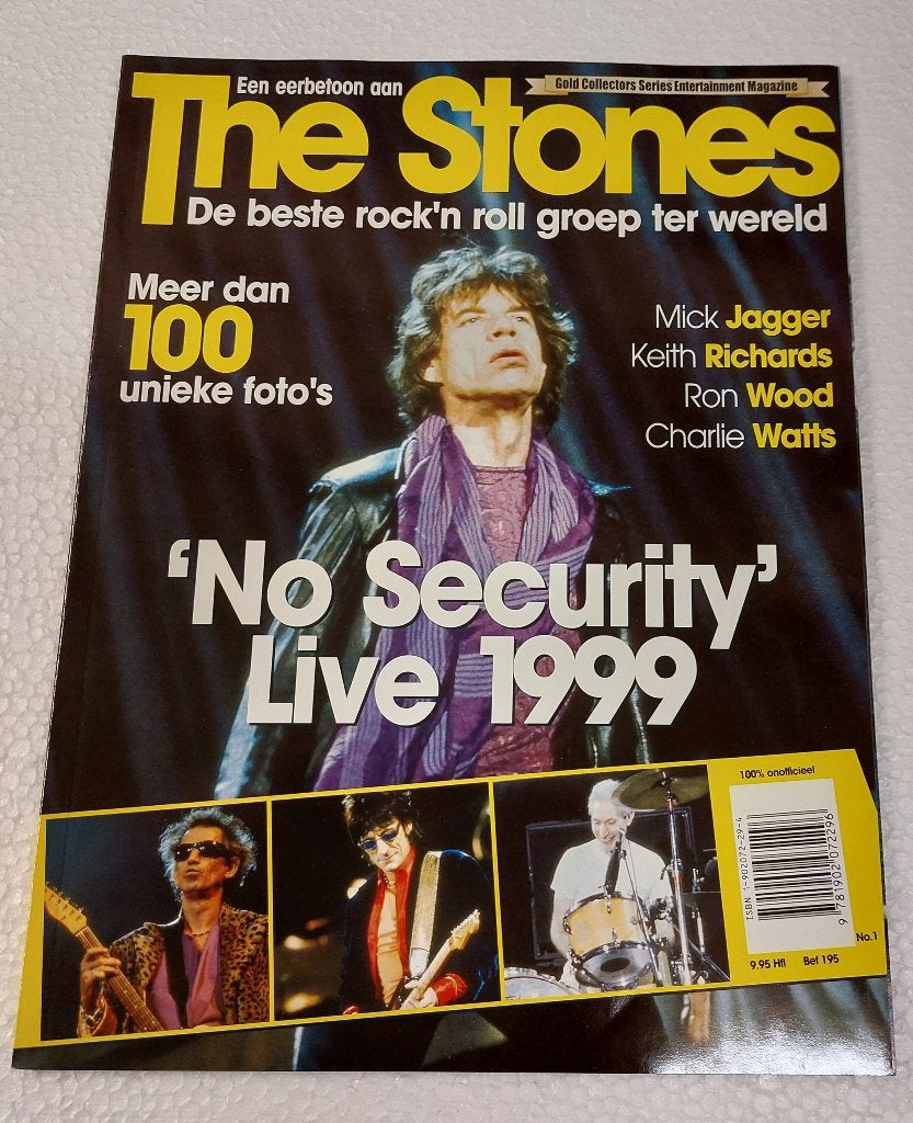 Rolling Stones MAGAZINE No Security Live 1999, Gebruikt, Verzenden, NvT, Rolling Stones