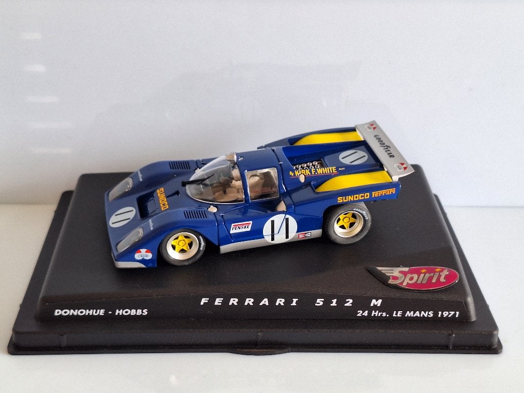 Spirit Ferrari 512 M 24 hrs Le Mans 71 Sunoco Donohue Hobs, Nieuw, Ophalen of Verzenden, Spirit, Elektrisch