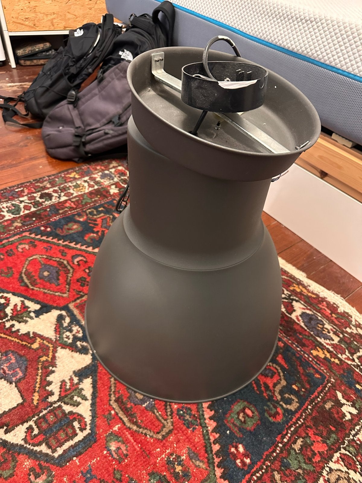 Foto 2 van IKEA Hektar hanglamp - Donkergrijs, industriële stijl