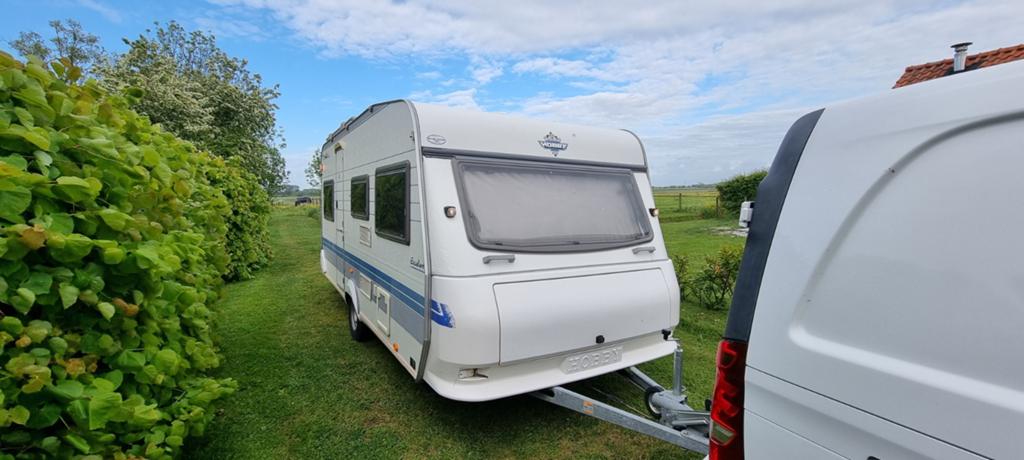 Hobby 470 UB Exellent bj 2000 inruil mogelijk!, Caravans en Kamperen, Caravans, Schokbreker, Rondzit, Hobby, Dwarsbed