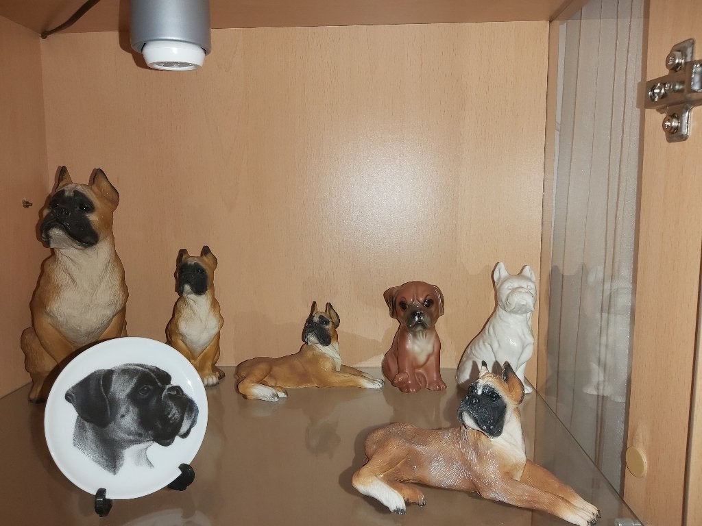 Diverse boxer beeldjes, Ophalen of Verzenden, Gebruikt, Dier