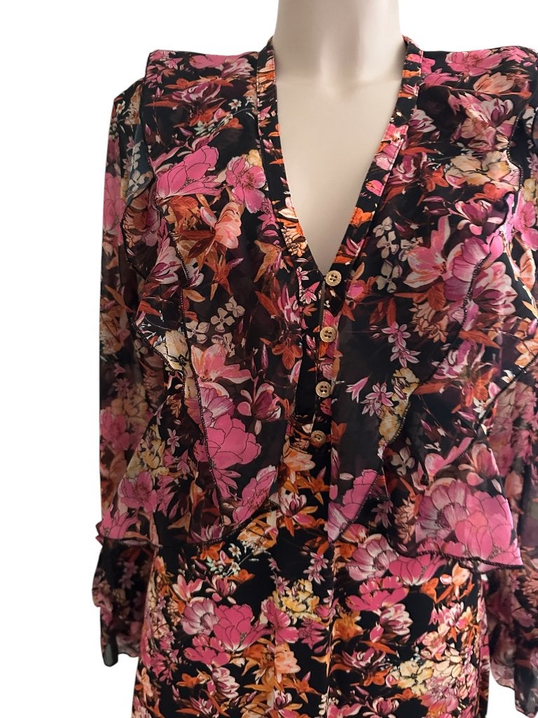 Tessa Koops jurk NIEUW S, Nieuw, Ophalen of Verzenden, Roze, Onder de knie