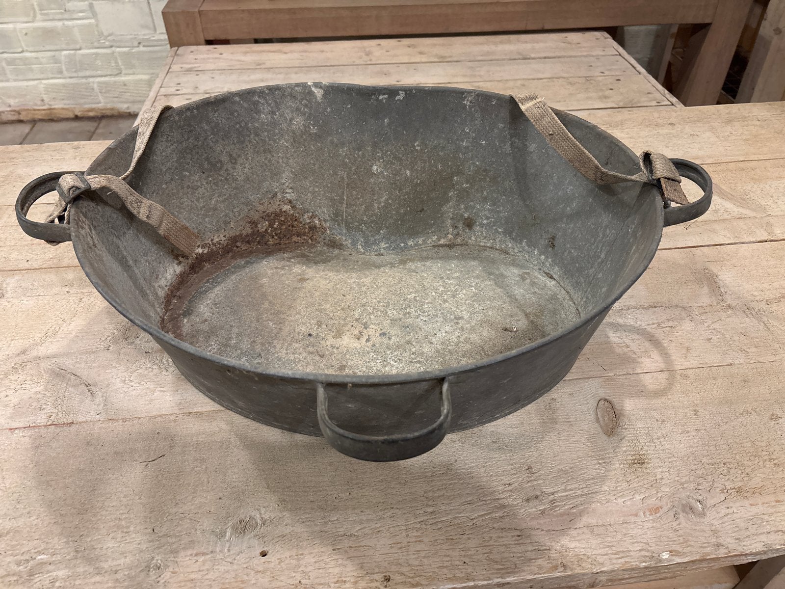 Antieke Zinken Zaaibak - Decoratief en Functioneel, Ophalen of Verzenden