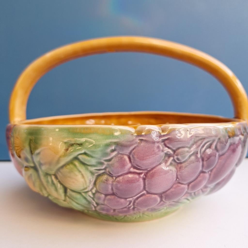 Sarreguemines faience fruitschaal Frankrijk, Antiek en Kunst, Ophalen of Verzenden
