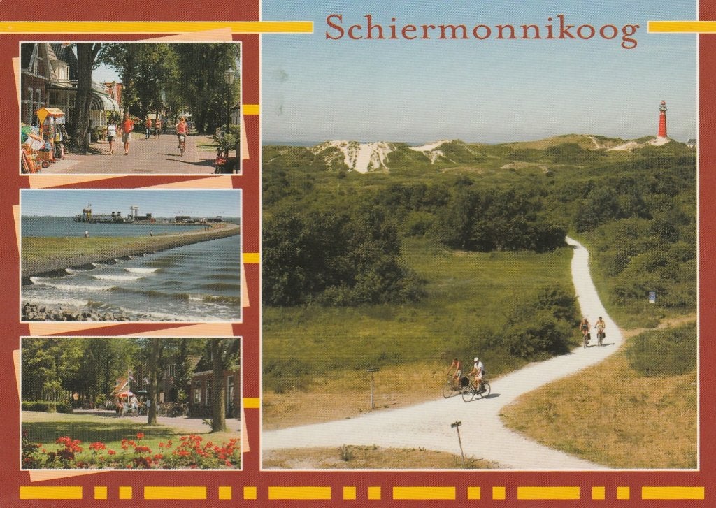 SCHIERMONNIKOOG Centrum Pier Fietspad, Verzenden, 1980 tot heden, Gelopen, Waddeneilanden