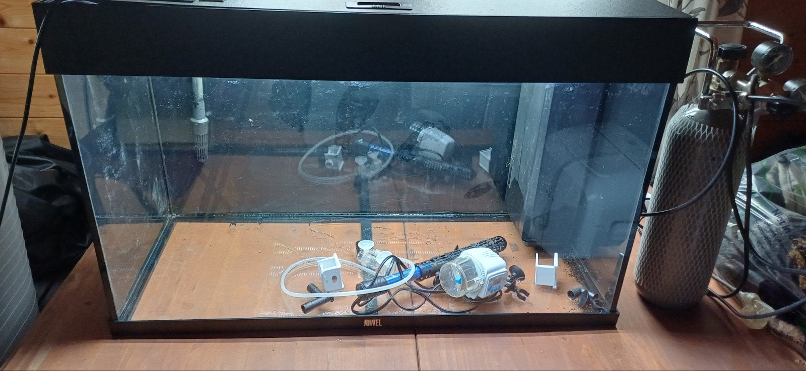 Juwel rio 125 (80cm) met extra extern filter en co2 set., Dieren en Toebehoren, Ophalen, Inclusief deksel, Zo goed als nieuw, Leeg aquarium