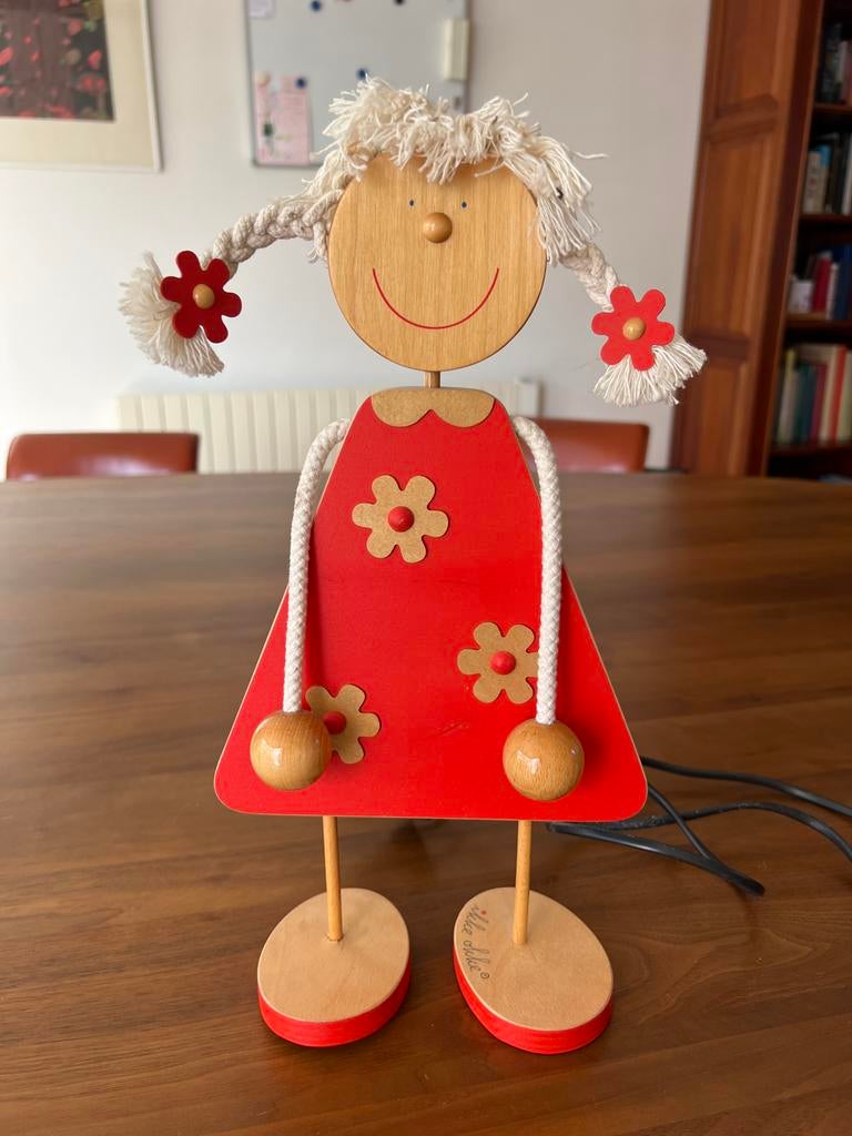 Leuk houten lampje voor kinderkamer - Meisje, Ophalen of Verzenden, Gebruikt, Hout