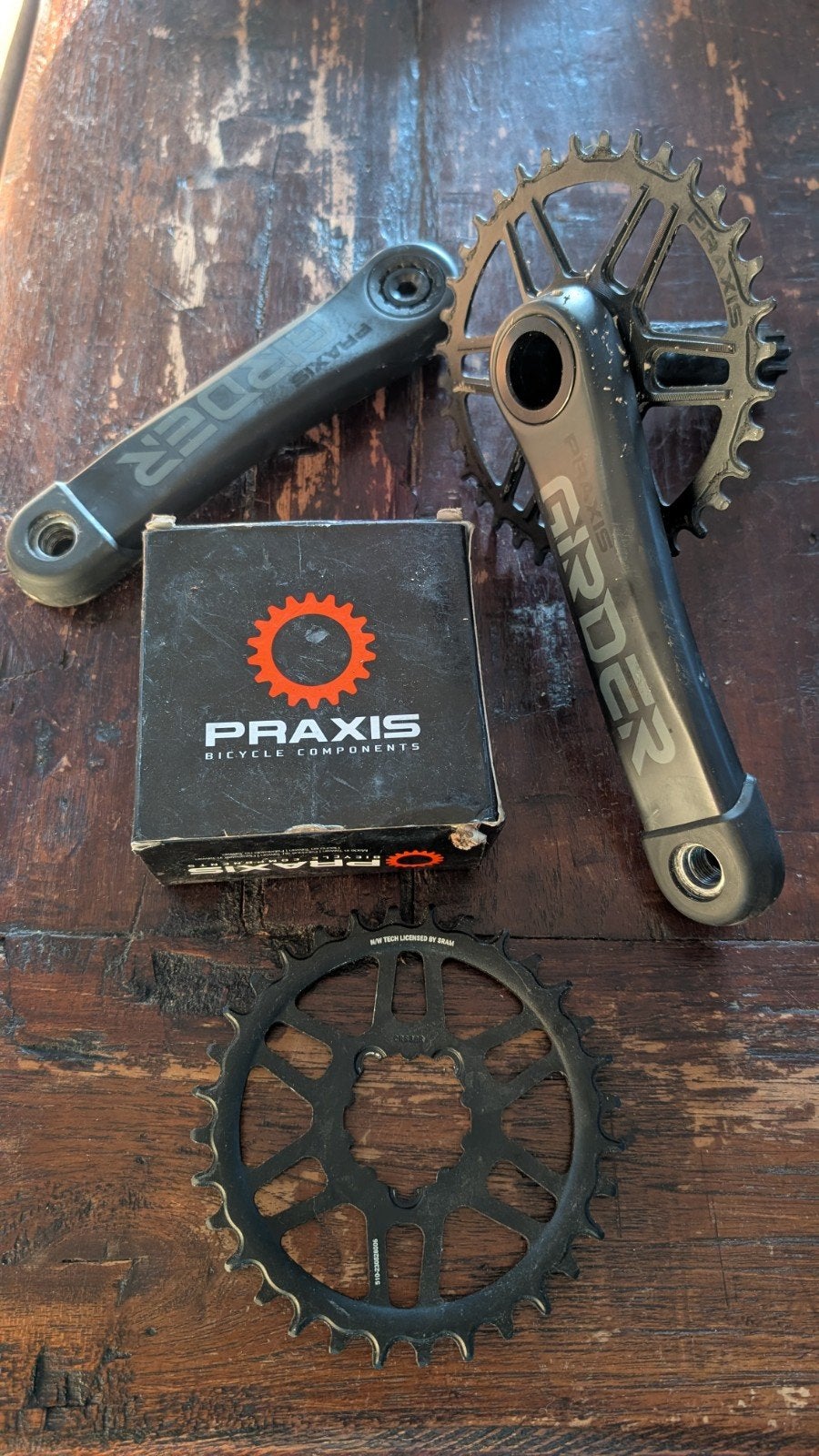 Praxis carbon crankstel/trapas, Ophalen of Verzenden, Zo goed als nieuw, Overige merken