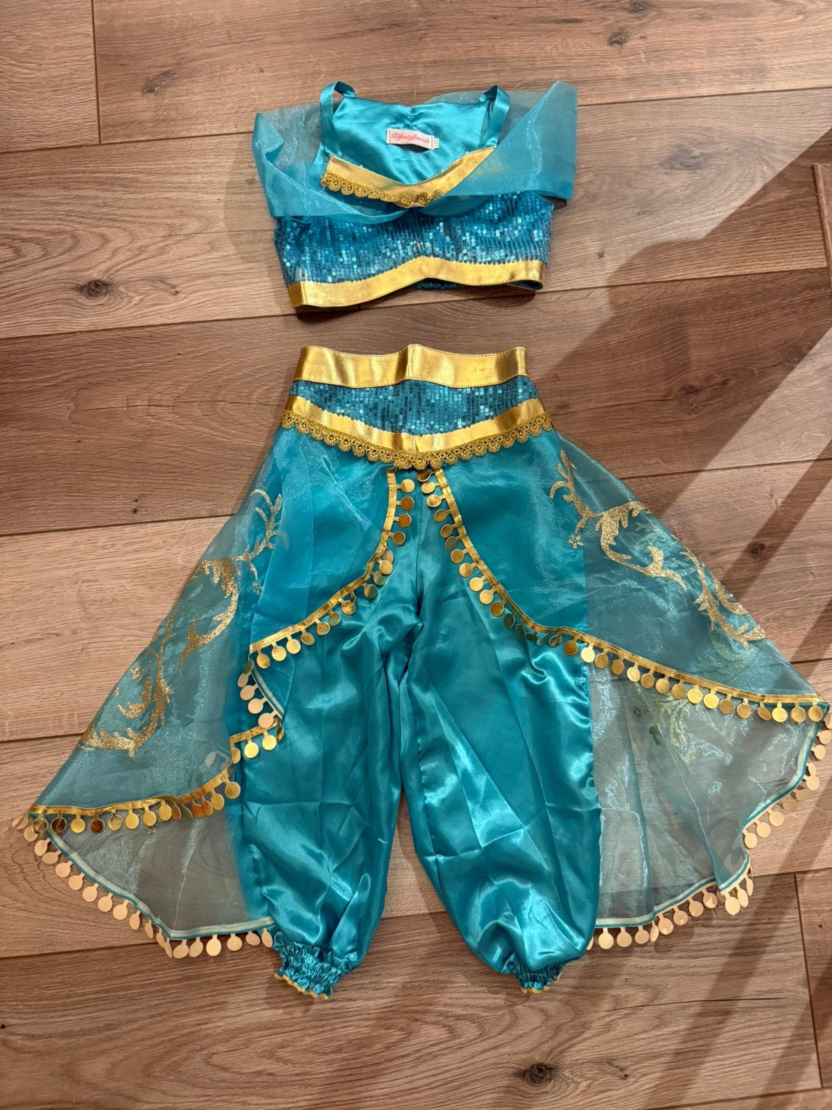 Jasmine Kostuum (110) | Disney Princess (Aladdin), Ophalen of Verzenden, Zo goed als nieuw, 110 t/m 116, Meisje