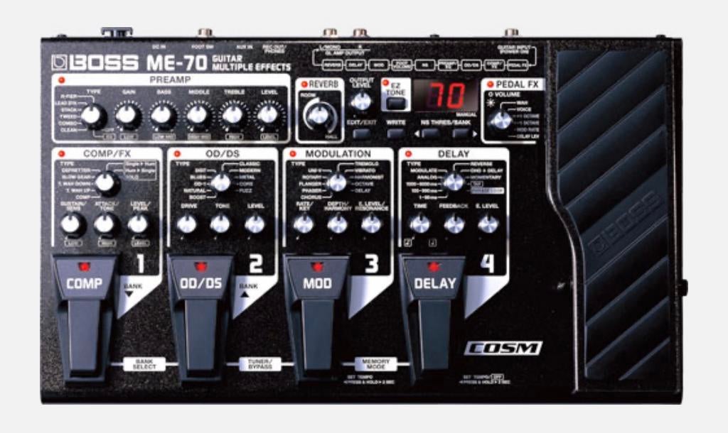 Boss Me-70 multi effect, Muziek en Instrumenten, Ophalen of Verzenden, Zo goed als nieuw, Reverb