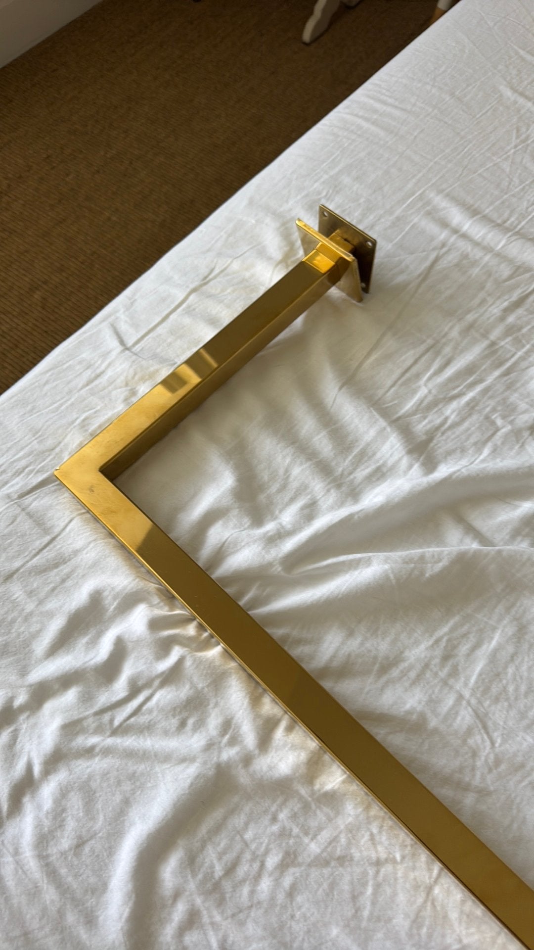 Gouden Kledingstang 90x30cm - Nieuw in verpakking, Ophalen, Nieuw, Metaal, Volwassenen