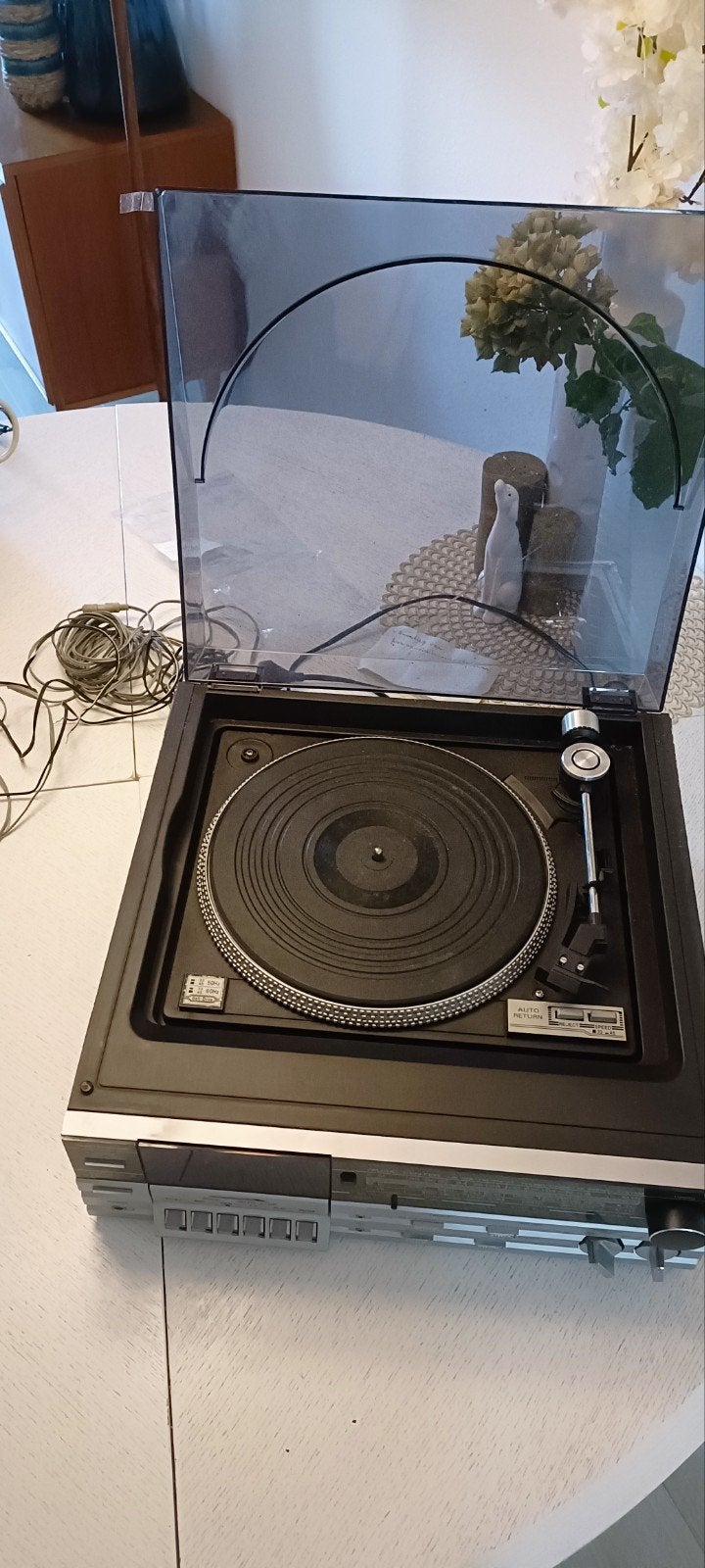 Vintage Mastersound TZ-514L met Platenspeler, Ophalen, Gebruikt, Cassettedeck, Overige merken