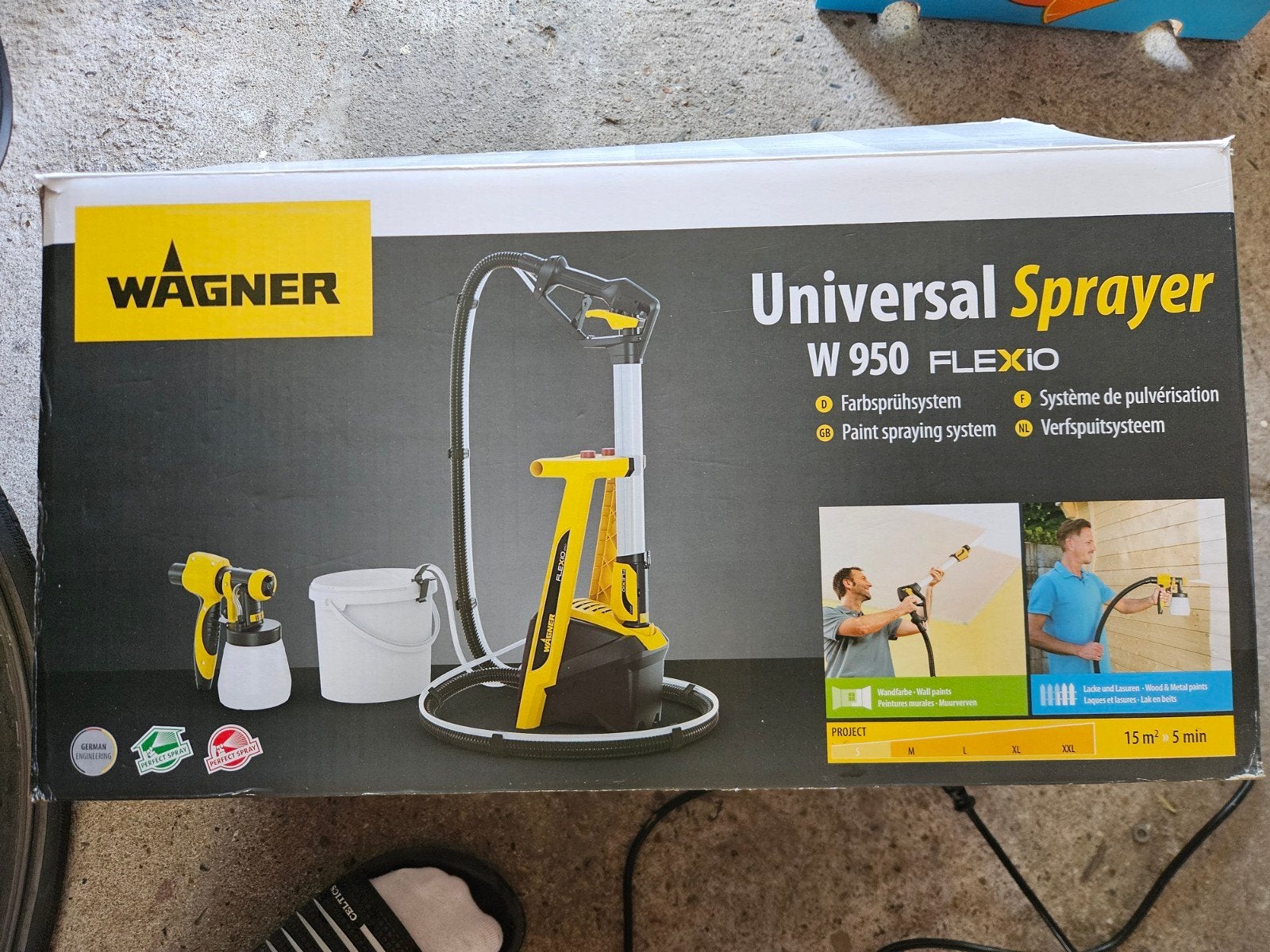 Wagner W950 Flexio Verfspuit - Zo goed als nieuw, Ophalen, Zo goed als nieuw, Verfspuit of Verfpomp