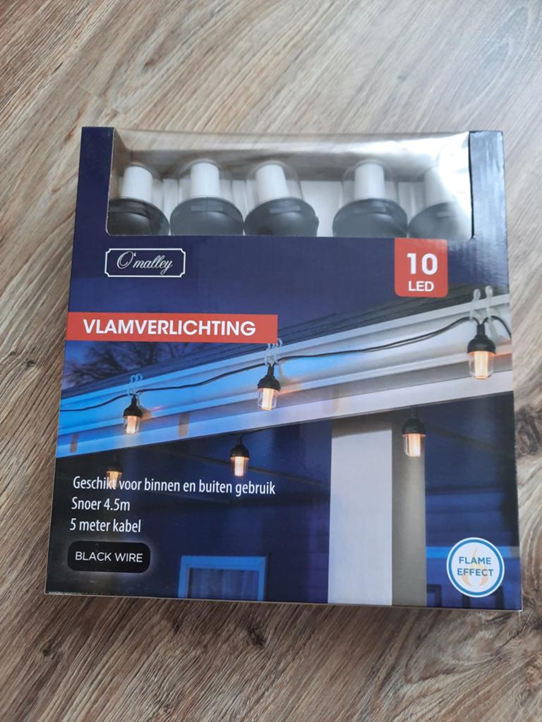 Verlichting vlam 10x10LED, Ophalen of Verzenden, Nieuw