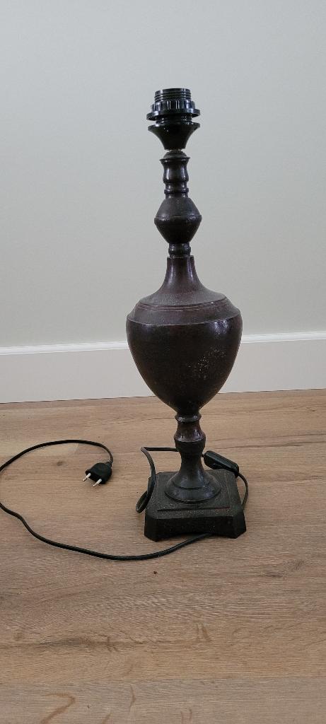 Metalen lampenvoet, Ophalen, Gebruikt, Metaal, Minder dan 50 cm