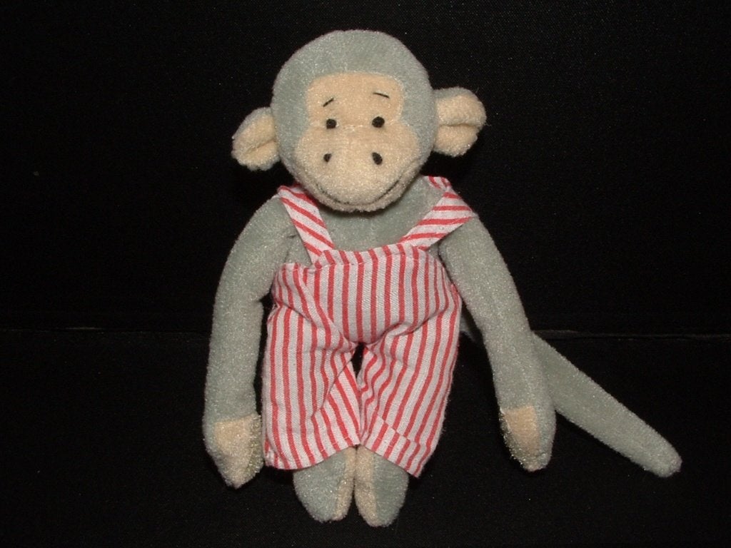 AJENA PIPPO AAP KLEIN VELOURS GRIJS MET BEIGE SNUITJE, Verzenden, Nieuw, Overige typen