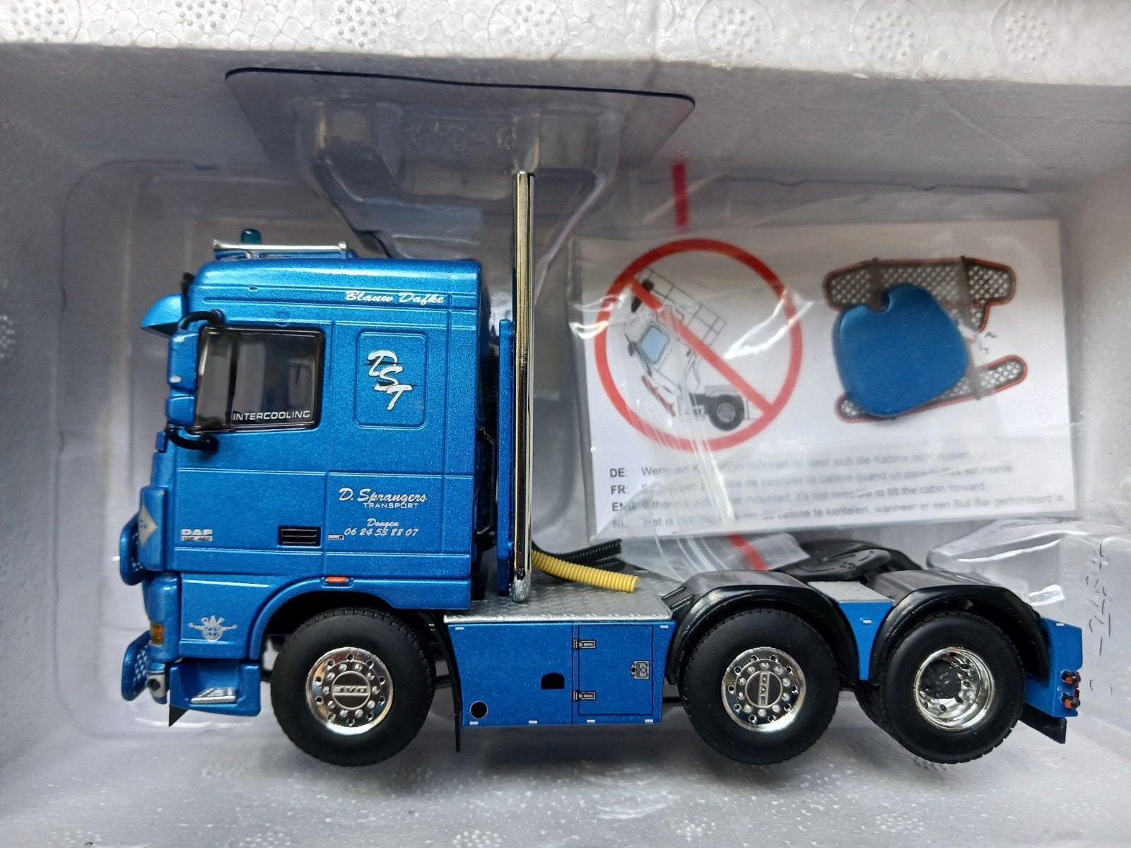 Daf XF105 D. Sprangers, Hobby en Vrije tijd, Ophalen of Verzenden, Zo goed als nieuw, Bus of Vrachtwagen, Wsi