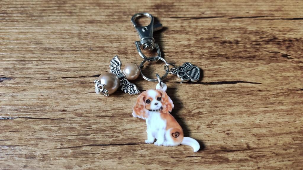 Sleutelhanger Cavalier king charles spaniël beschermengeltje, Verzenden, Nieuw, Dier of Natuur
