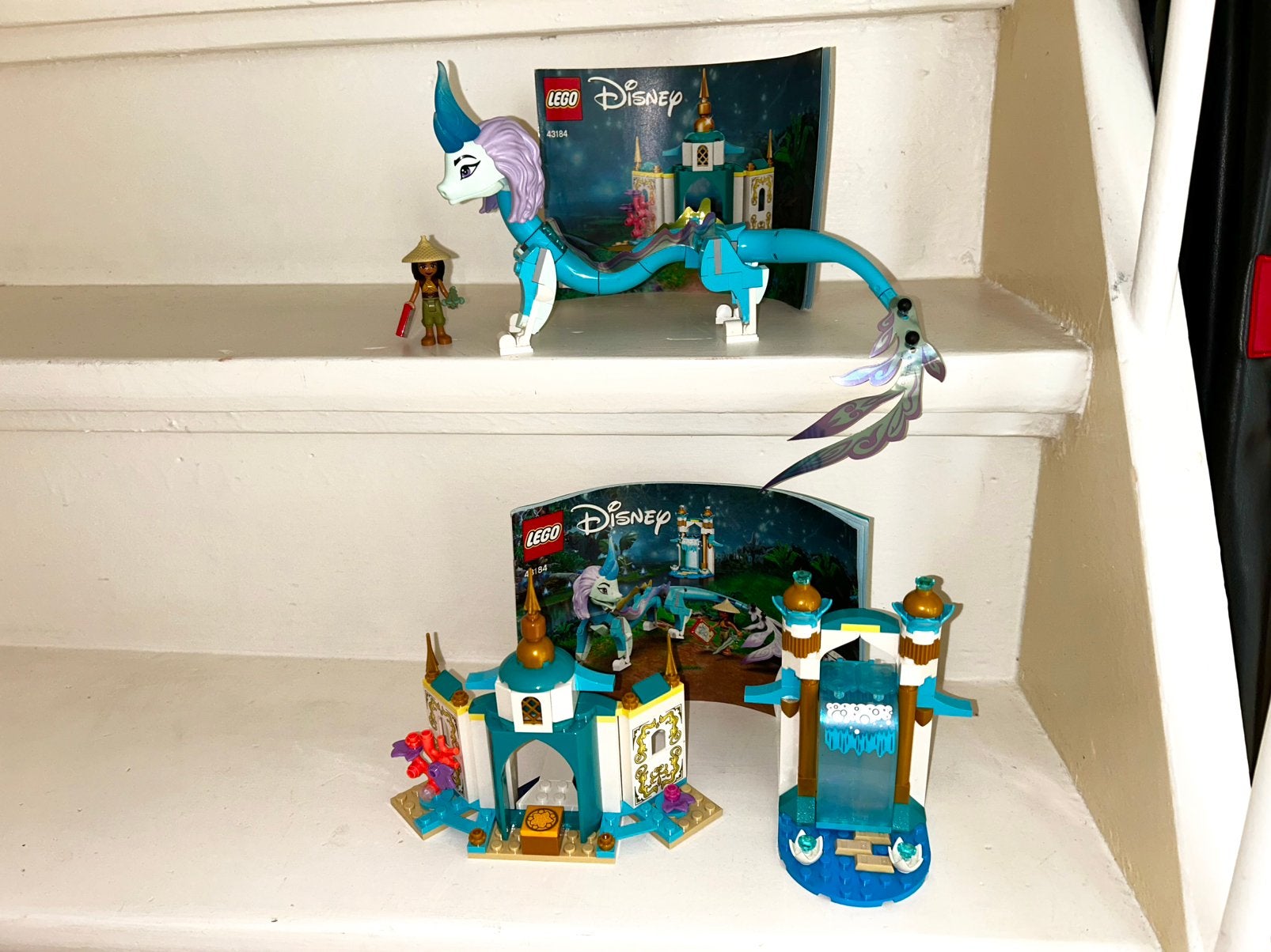 Lego 43184 Raya en Sisu draak set, compleet, met boekjes., Ophalen of Verzenden, Zo goed als nieuw