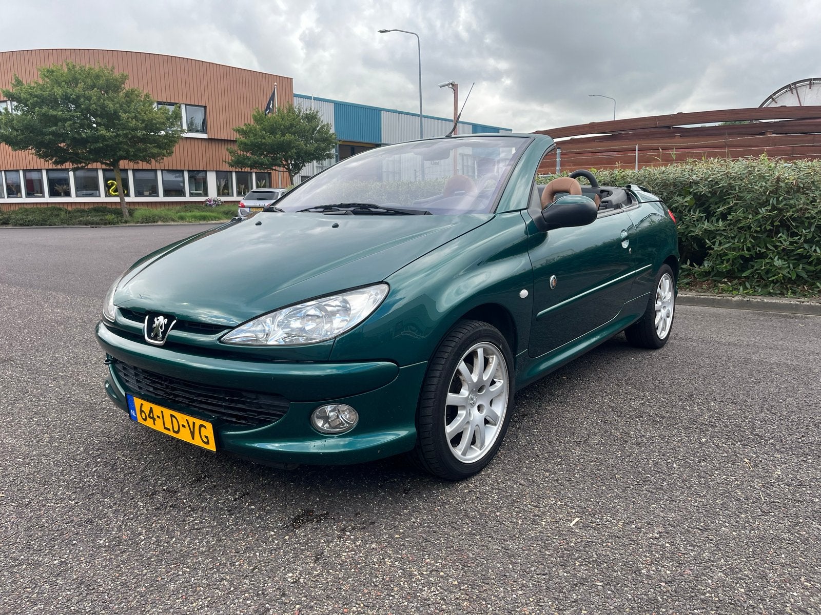 Peugeot 206 1.6 16V CC Roland Garros 2003 Groen, Voorwielaandrijving, 4 cilinders, Cabriolet, 4 stoelen