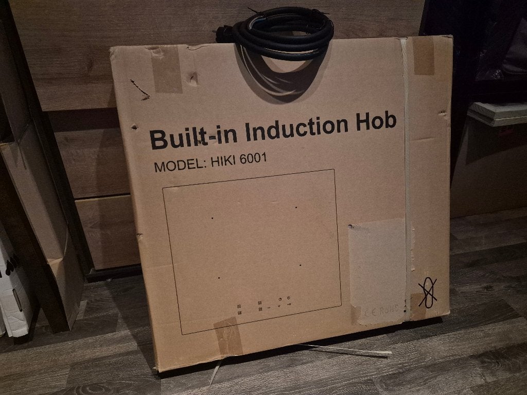 Hiki6001 Hananto inductie kookplaat + aansluitkabel, Ophalen, Nieuw, 4 kookzones, Inbouw