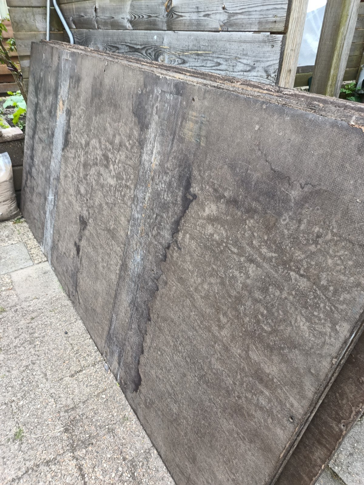 Gebruikte betonplex platen 250/120 ... dikte 20.mm, Doe-het-zelf en Verbouw, Platen en Panelen, Ophalen of Verzenden, Gebruikt