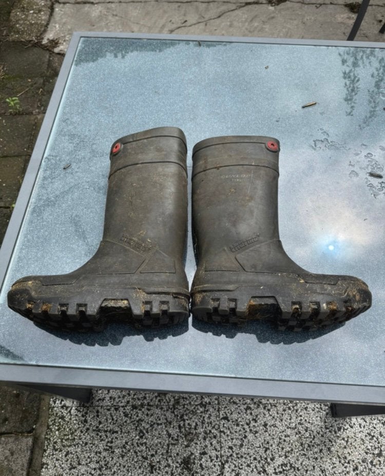 Thermolaarzen dunlop purofort mt 43, Tuin en Terras, Werkkleding, Ophalen of Verzenden, Gebruikt, Heren, Laarzen
