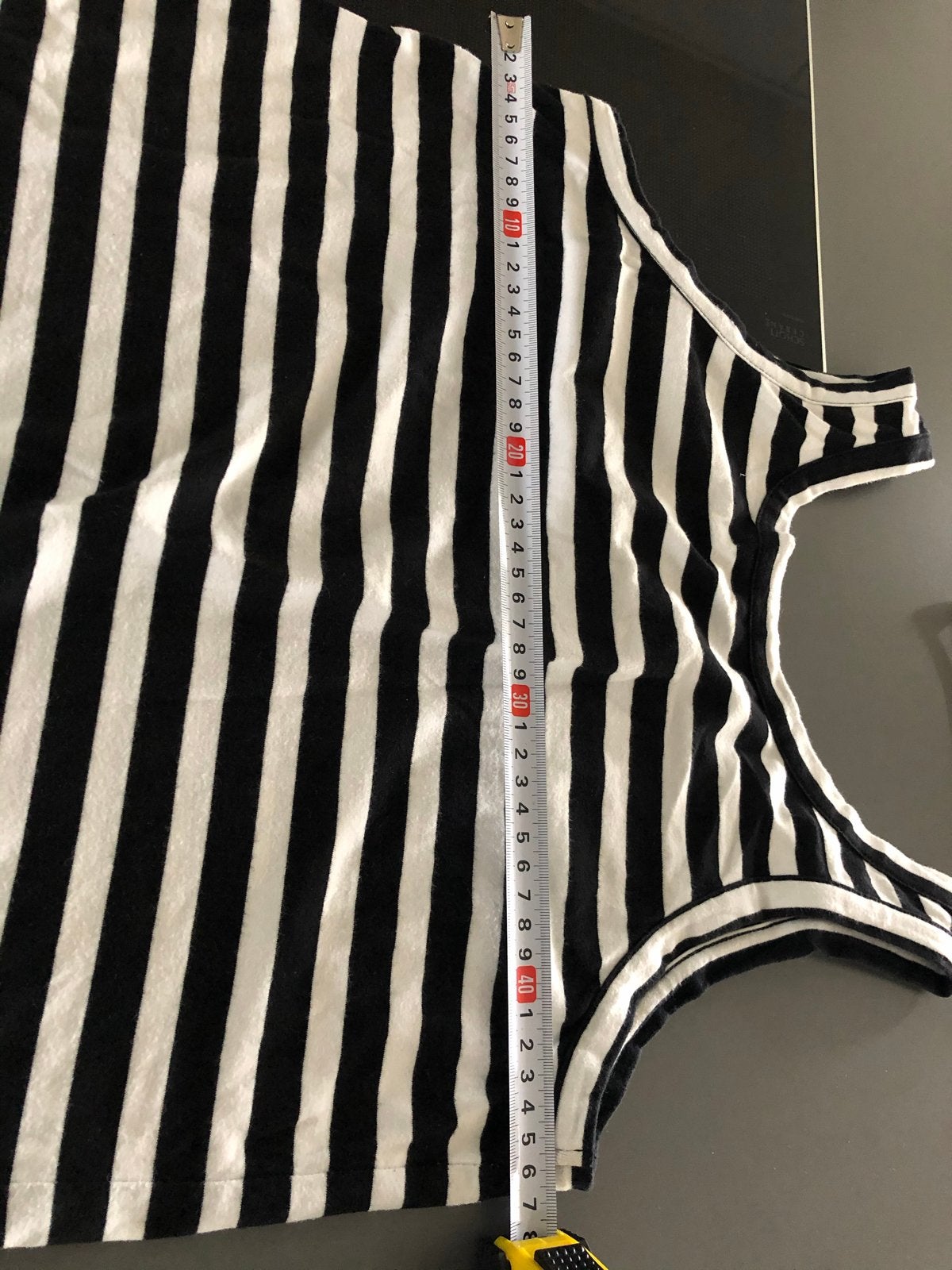 Rimini jurk met vestje zwart wit streep, Kleding | Dames, Maat 38/40 (M), Zwart, Ophalen of Verzenden, Knielengte