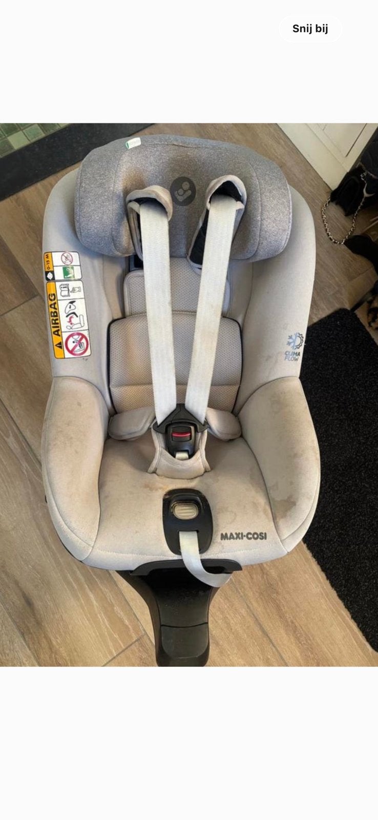 Autostoel maxi- cosi mica pro eco grijs!, Kinderen en Baby's, Autogordel of Isofix, 0 t/m 18 kg, Afneembare rugleuning, Ophalen of Verzenden