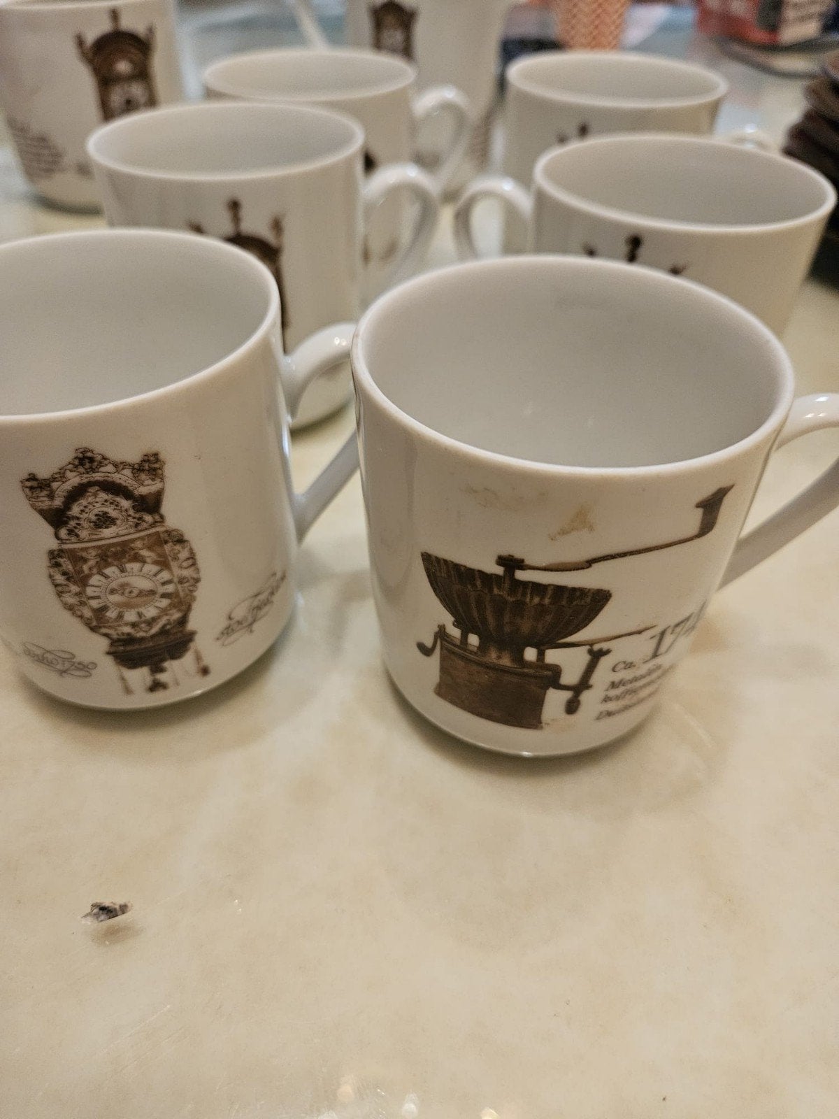 nostalgie koffiekopjes  schotels, Ophalen, Overige merken, Bord(en), Overige stijlen
