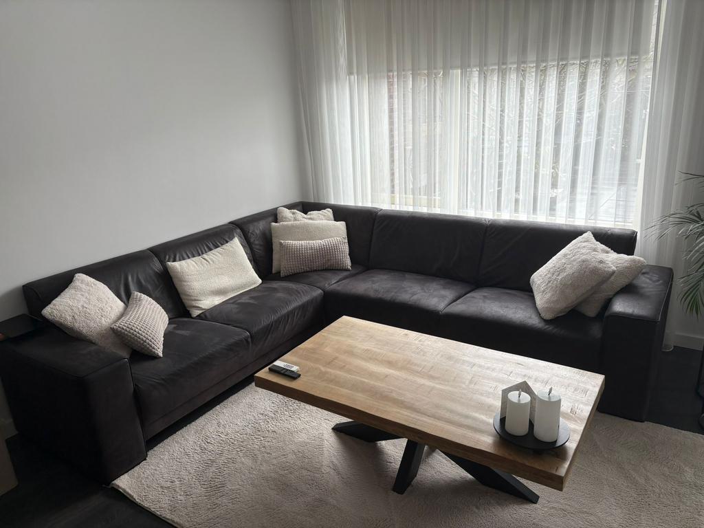 Mooie bankstel set met 4 bijpassende stoelen, Ophalen, Zo goed als nieuw, 75 tot 100 cm