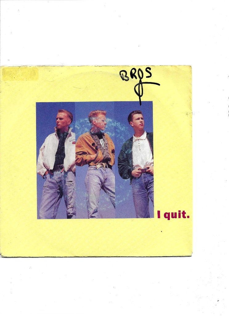 Single Bros - I Quit, Cd's en Dvd's, Vinyl Singles, Ophalen of Verzenden, Gebruikt, 7 inch, Pop