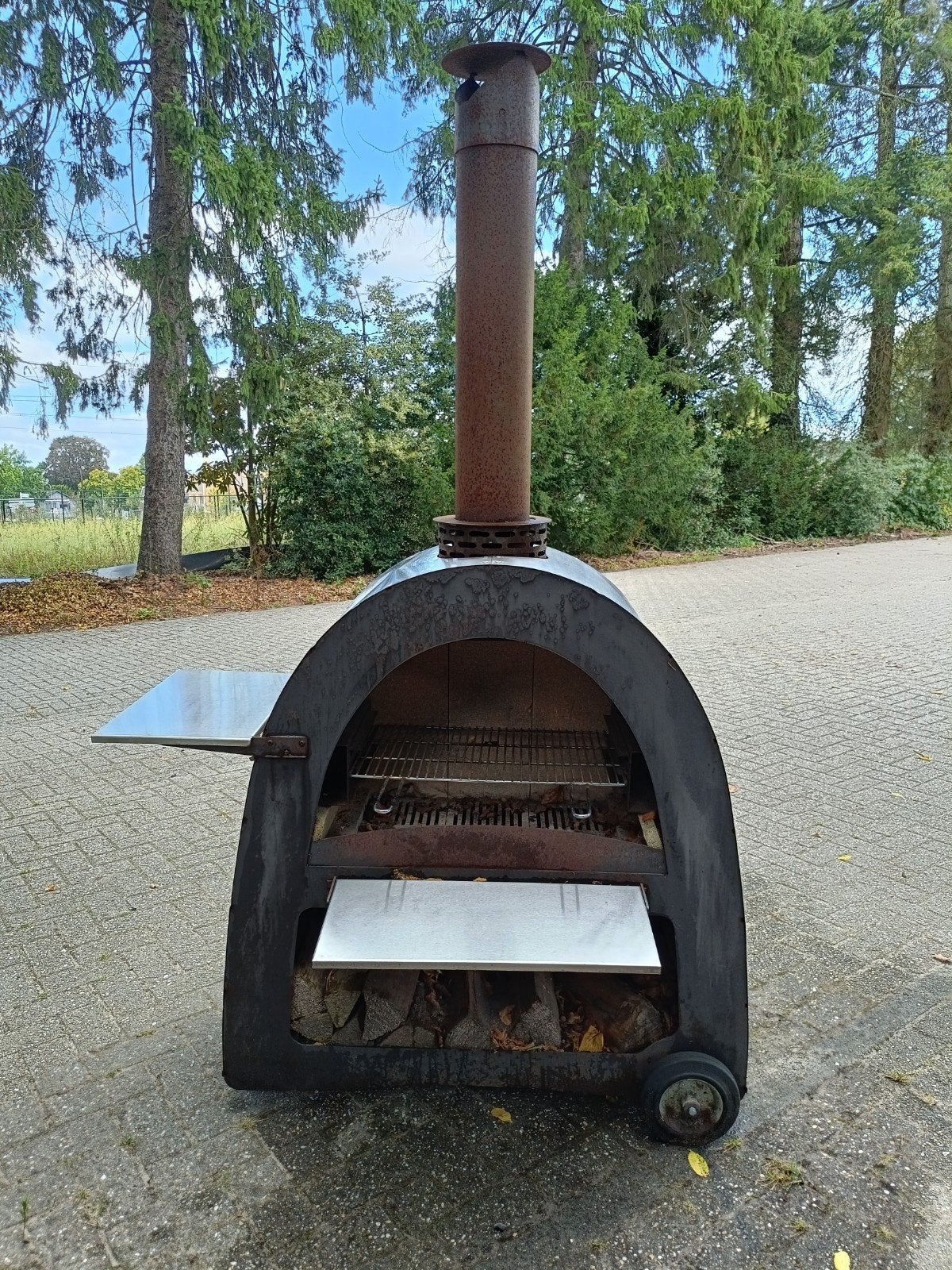 Houtgestookte Pizzaoven met BBQ-functie, Ophalen