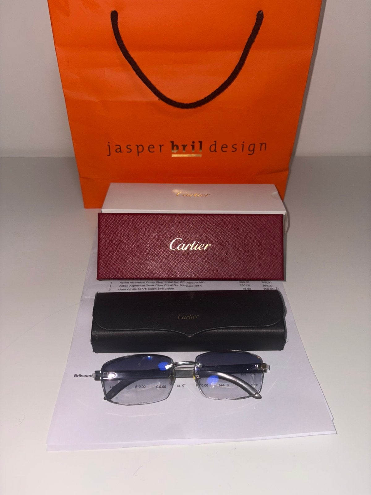 Originele Cartier Buffalo Horn Bril/Zonnebril + Bon, Overige merken, Ophalen of Verzenden, Zo goed als nieuw, Bril