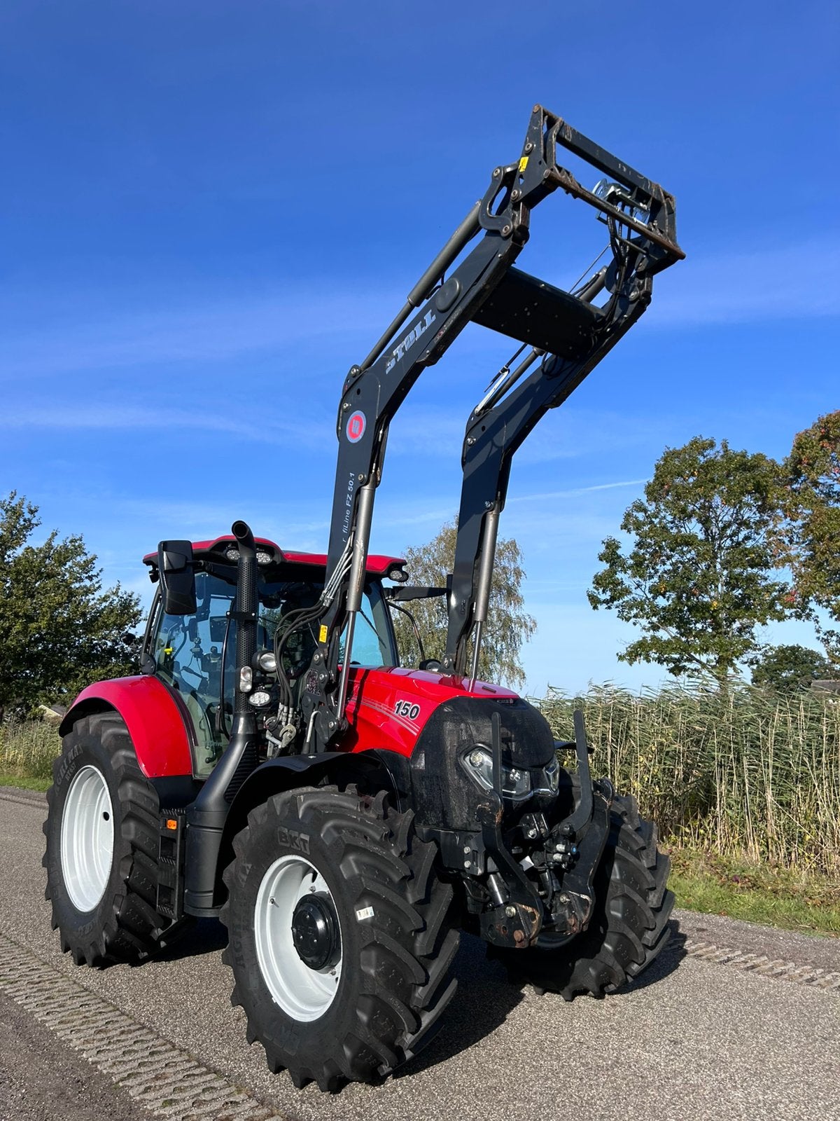 Case Maxxum 150 CVX 2020 1500 uur voorlader luchtremmen, Ophalen, Gebruikt, Tot 2500, 120 tot 160 Pk