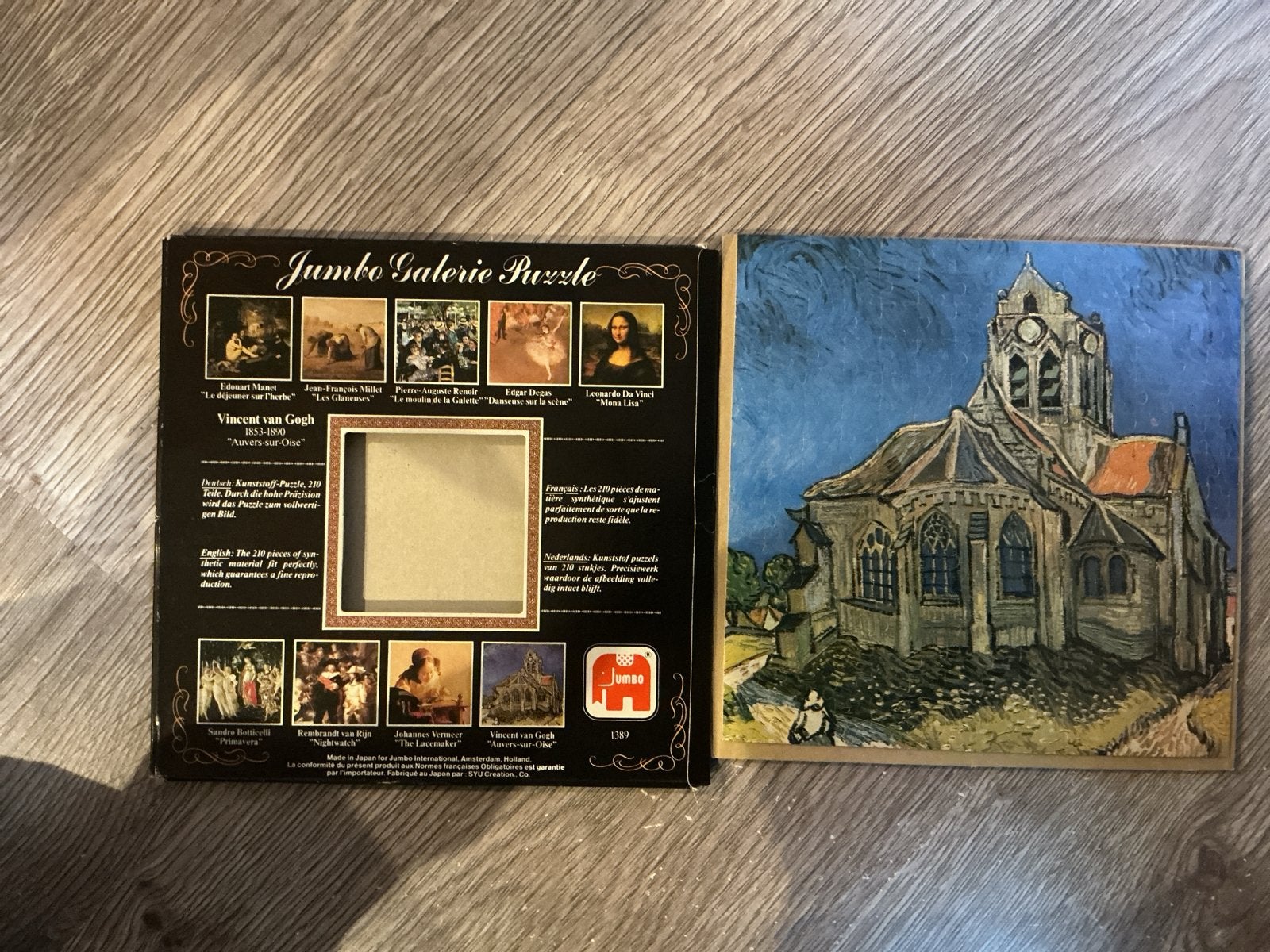 Jumbo Galerie Puzzel - Vincent van Gogh - Kerk van Auvers, Hobby en Vrije tijd, Ophalen of Verzenden, Minder dan 500 stukjes, Zo goed als nieuw