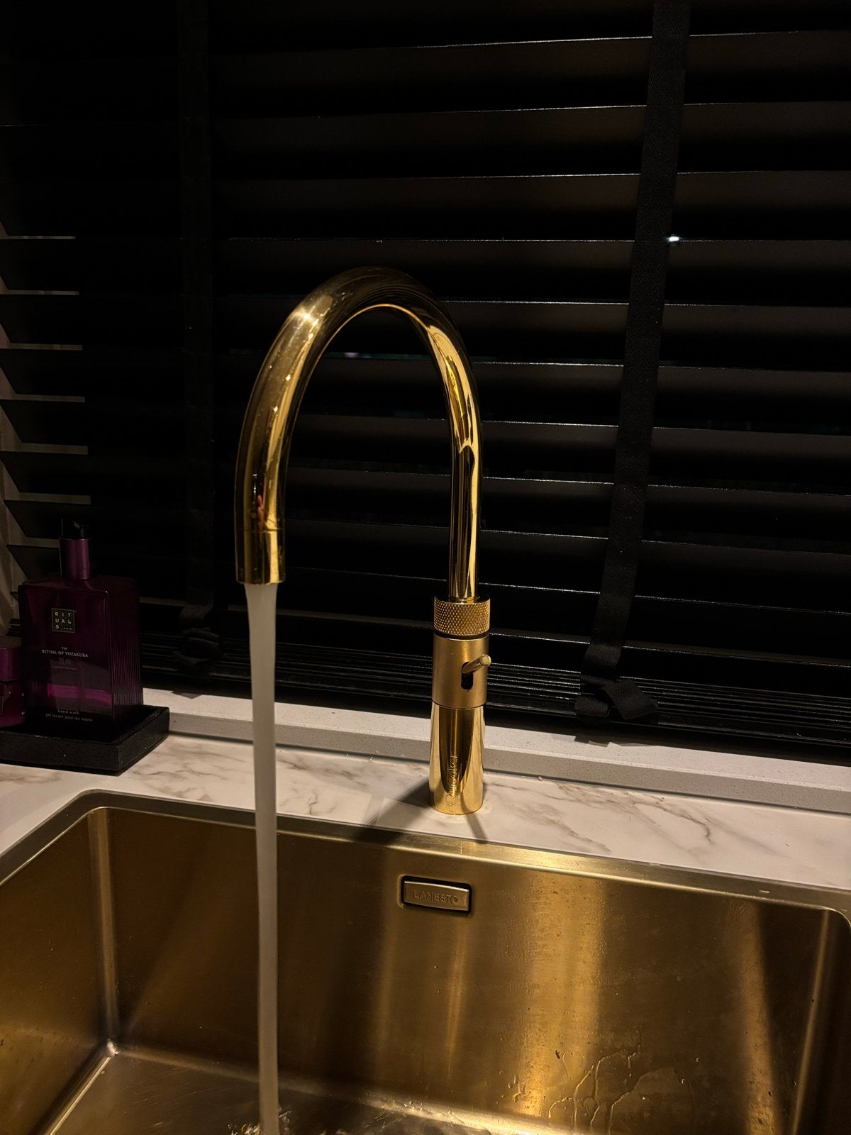 Gouden Quooker kraan ZIE BESCHRIJVING, Goud, Ophalen of Verzenden, Zo goed als nieuw, Metaal
