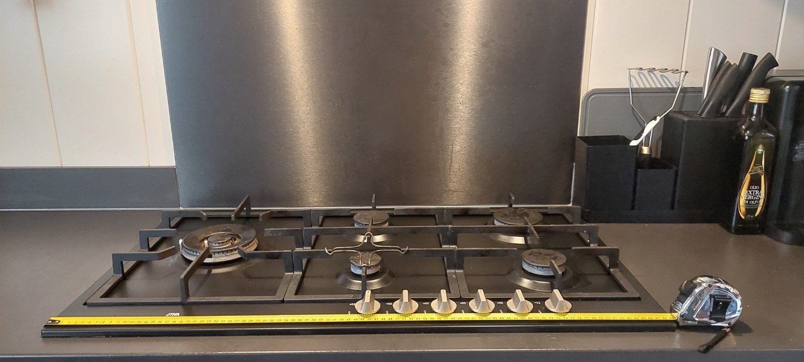 Inbouw gasfornuis (6 jaar oud) 89 cm, Witgoed en Apparatuur, Kookplaten, Ophalen, Gebruikt, Inbouw, Gas