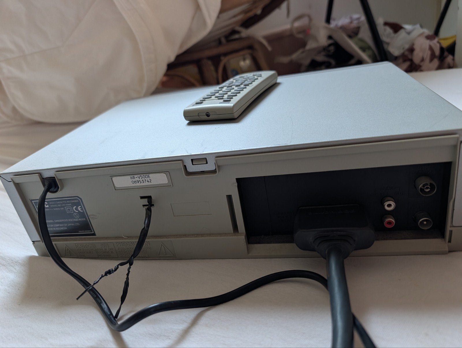 JVC HR-V500 VHS-speler met afstandsbediening, Ophalen of Verzenden, Gebruikt, VHS-speler of -recorder