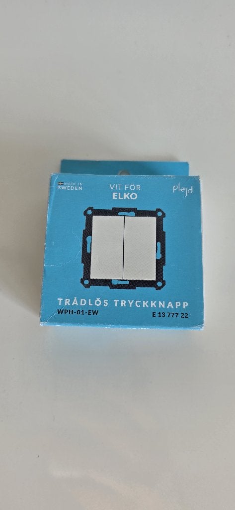 Plejd WPH-01-EW draadloze drukknop ELKO nieuw dubbel !, Ophalen of Verzenden, Nieuw, Overige merken, Schakelaar