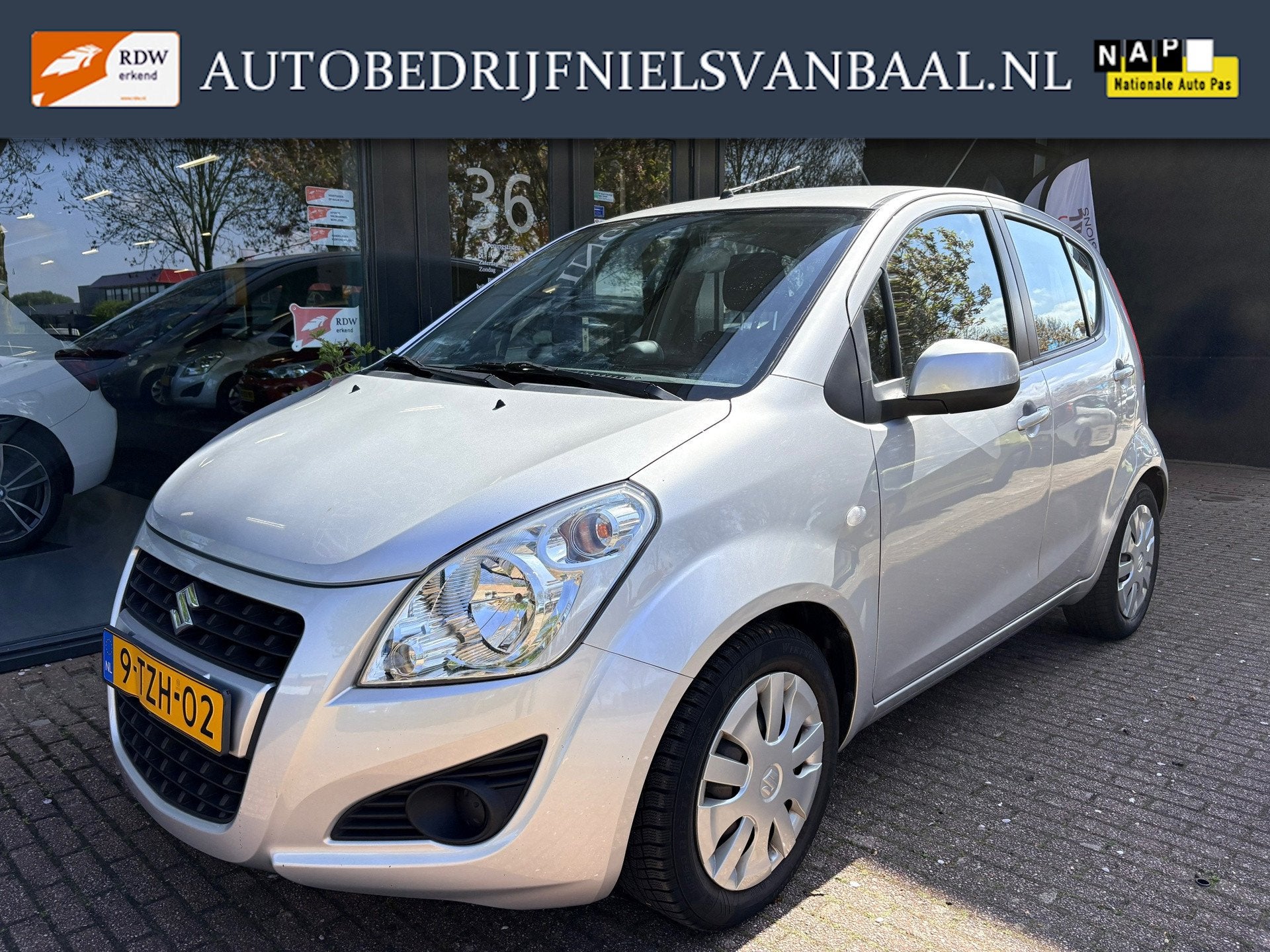 Suzuki Splash 1.2 Automaat/Airco/Elektr. Pakket/Dealer Auto!, 4 cilinders, Origineel Nederlands, Bedrijf, Grijs