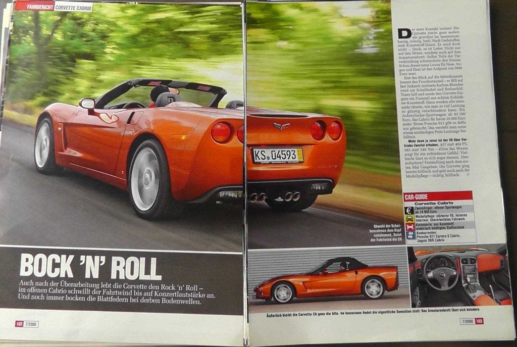 Chevrolet Corvette C6 convertible ?  10x autotest lezen, Ophalen, Gelezen, Chevrolet