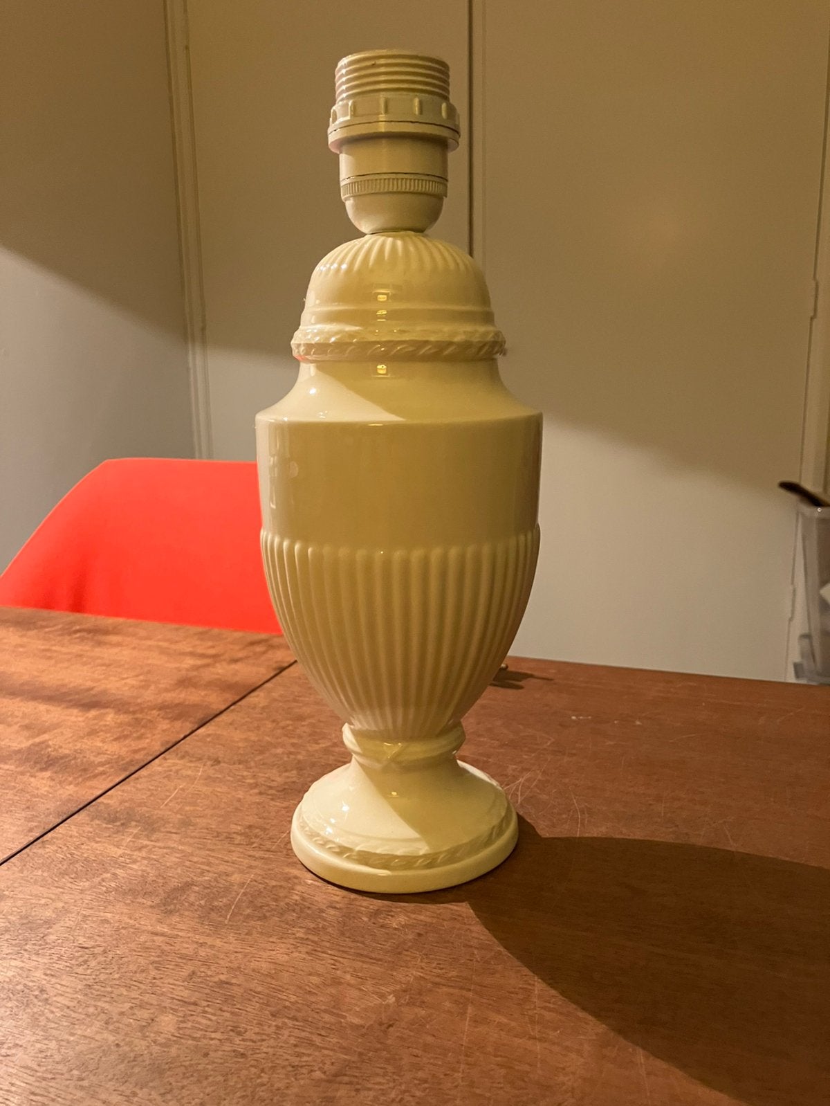 Wedgwood Edme klassieke tafelvoetlamp met snoer, Ophalen, Zo goed als nieuw, Minder dan 50 cm