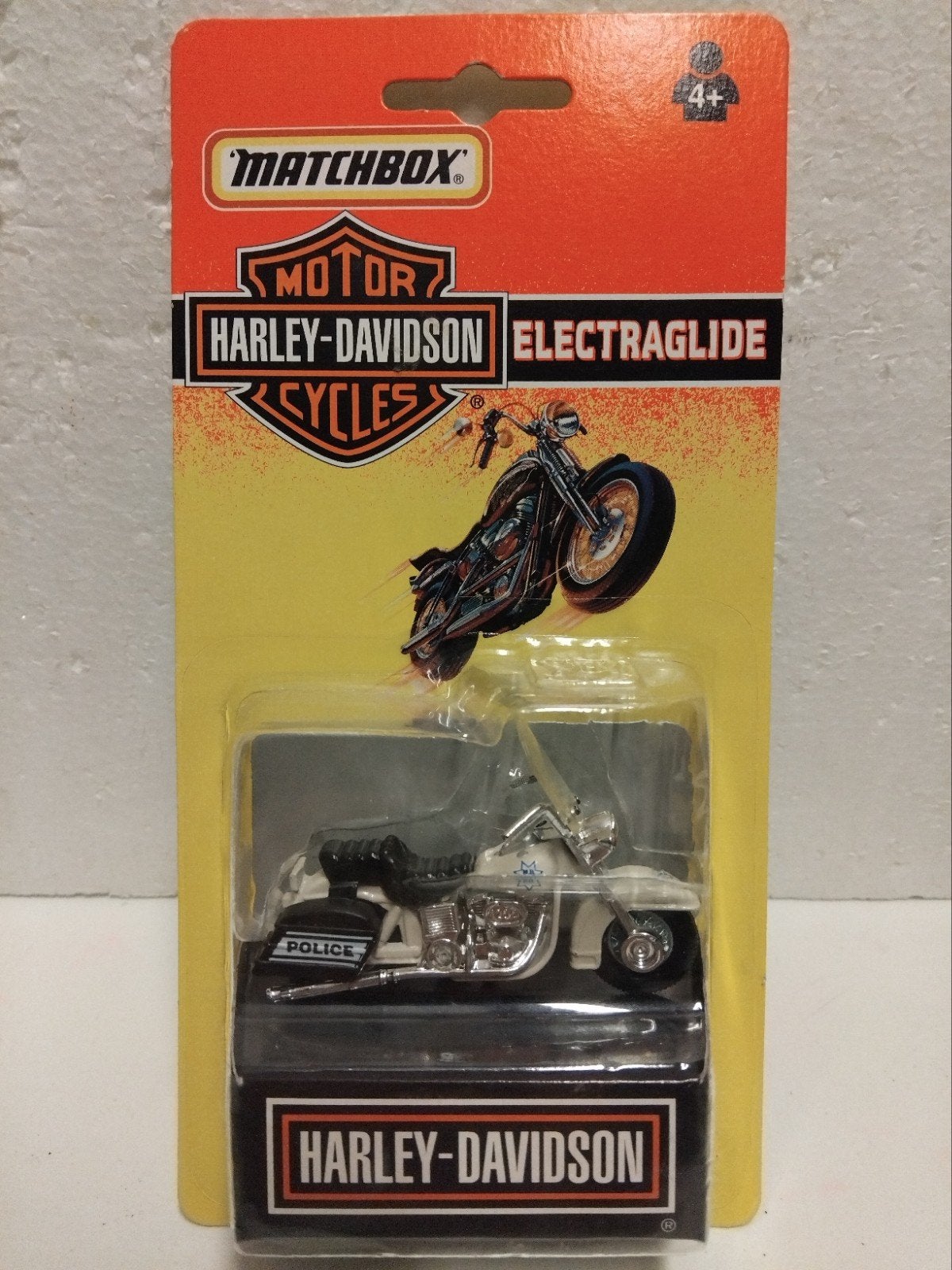 Matchbox Harley Davidson Police beige 3INCH, Ophalen of Verzenden, Zo goed als nieuw