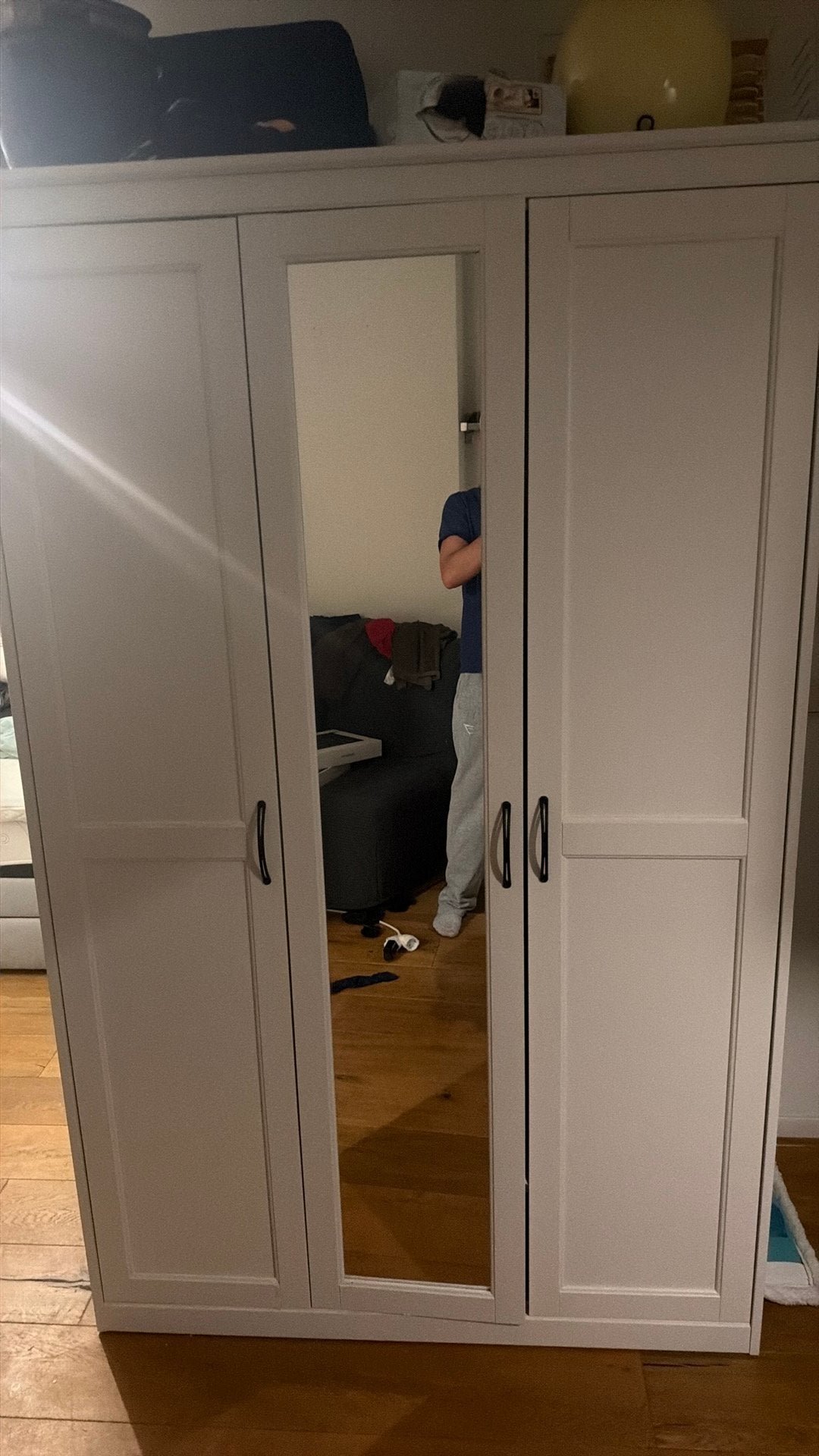 IKEA kledingkast met spiegeldeur, Ophalen, Gebruikt, 200 cm of meer, 50 tot 100 cm
