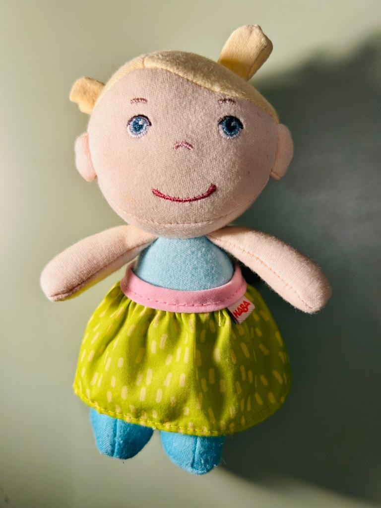 Haba Knuffelpopje Talisa 15 cm, Ophalen of Verzenden, Zo goed als nieuw, Overige typen