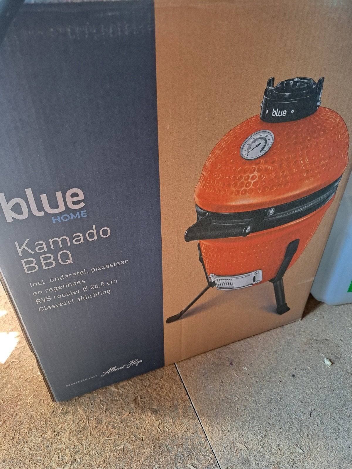 Kamado bbq Blue Home limited edition, Ophalen, Zo goed als nieuw, Blue Home