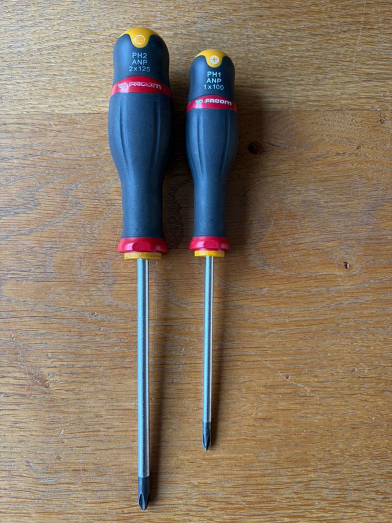 Facom schroevendraaiers kruis ph1 ph2, Ophalen of Verzenden, Gebruikt