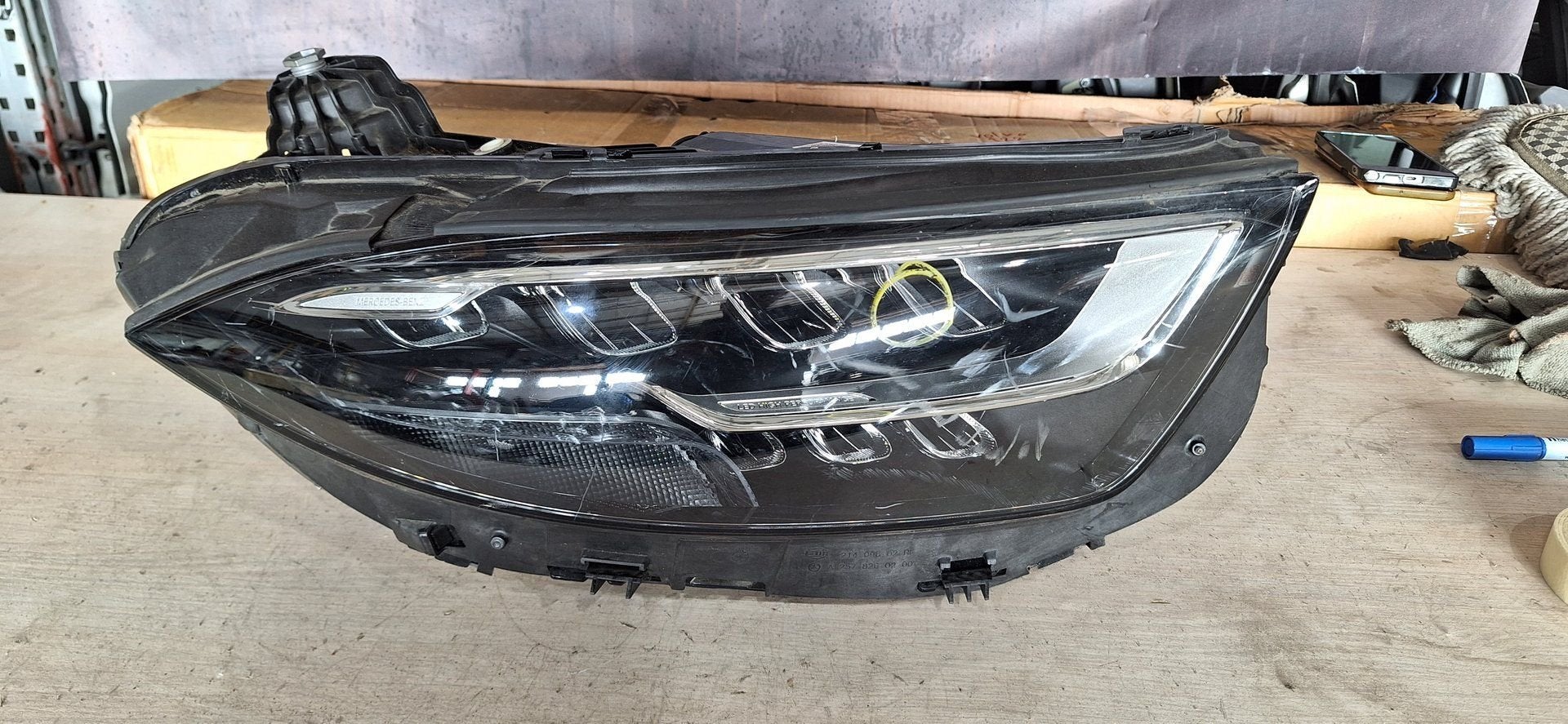(J3)Mercedes CLS W257 LED high performance koplamp, Gebruikt, -, -, Ophalen of Verzenden