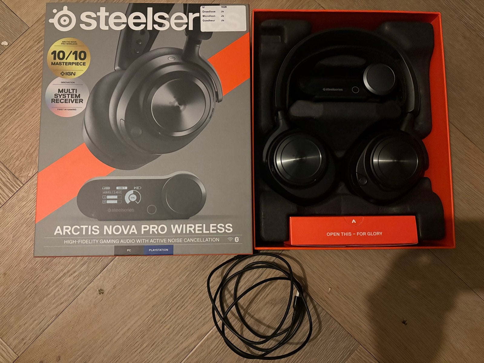 SteelSeries Arctis Nova Pro Wireless Gaming Headset, Ophalen, Gaming, Bluetooth, Zo goed als nieuw